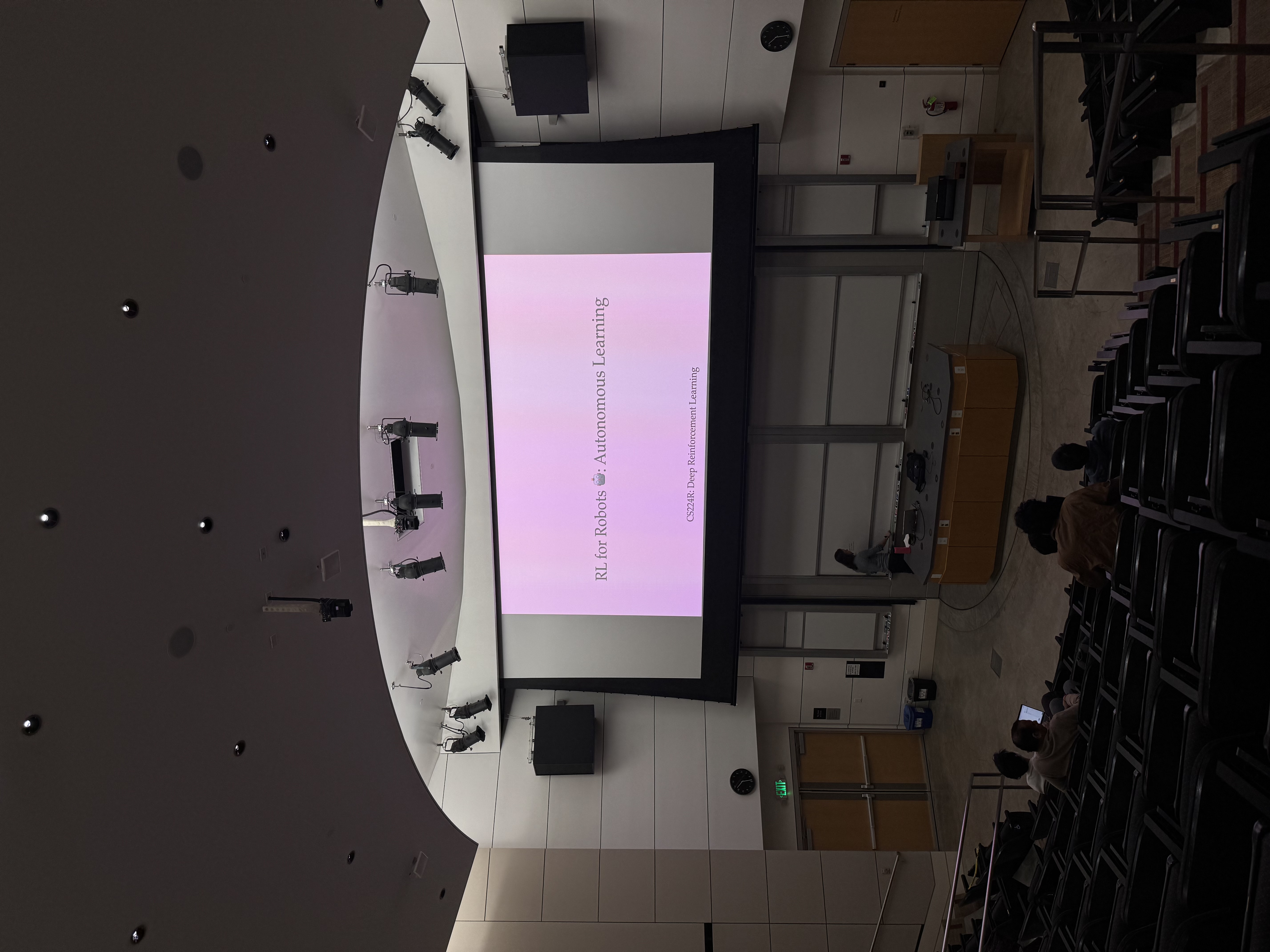 CS224R Deep Reinforcement Learning lecture at Stanford